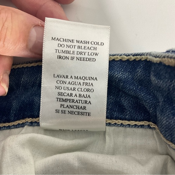 KanCan Estilo Stone Wash Distressed Straight Leg Jeans Five Pocket Zip Front 25 - Picture 15 of 16